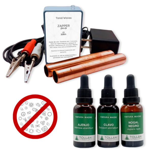 DESPARASITACIÓN INTEGRAL ZAPPER + PLANTAS MEDICINALES